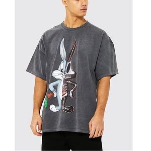 OVERSIZED BUGS BUNNY SKELETON HALLOWEEN T-SHIRT